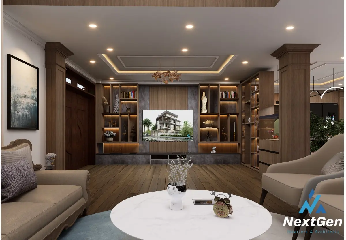 radhe radhe residence modern interior project nepal